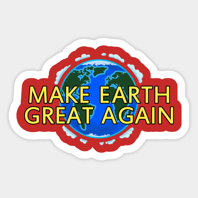 MEGA - Make Earth Great Again - Standard Design Sticker by BeveridgeArtworx